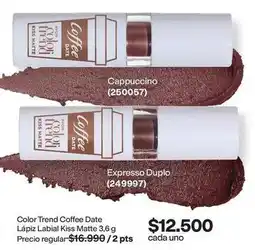 Avon Avon - color trend coffee date lápiz labial kiss matte oferta