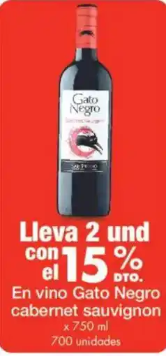 Metro Gato Negro cabernet sauvignon oferta