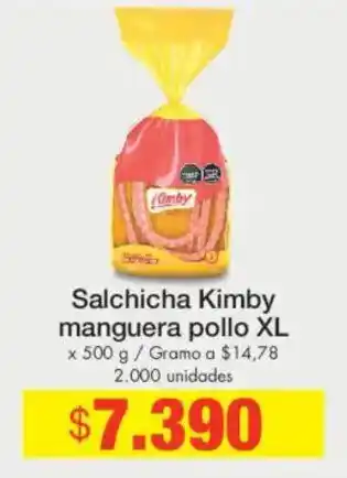 Kimby salchicha manguera pollo xl