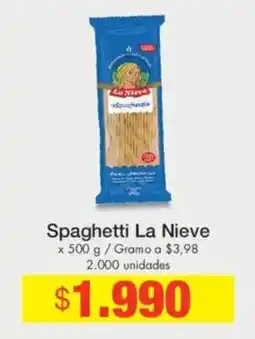 Metro Spaghetti La Nieve oferta