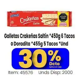 MercaTodo Crakeñas Galletas Saltín oferta