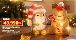 Ara Smukée muñeco navideño acrílico con luz led oferta