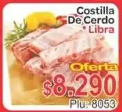 La Feria Costilla De Cerdo Libra oferta
