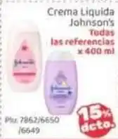 La Feria Johnson's Crema Liquida oferta