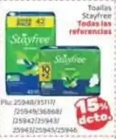La Feria Stayfree Toallas oferta