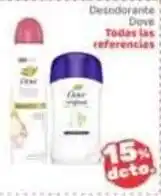 La Feria Dove Desodorante Todas las referencias oferta
