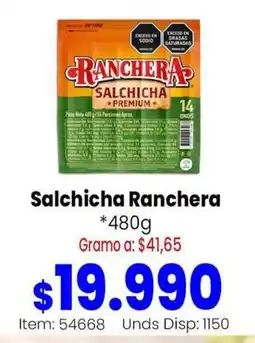MercaTodo Ranchera salchicha premium oferta