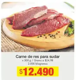 Metro Carne de res para sudar oferta