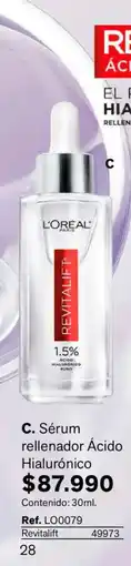 Leonisa L'Oréal Paris Sérum rellenador Ácido Hialurónico oferta