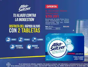 Alka-Seltzer tabletas efervescentes