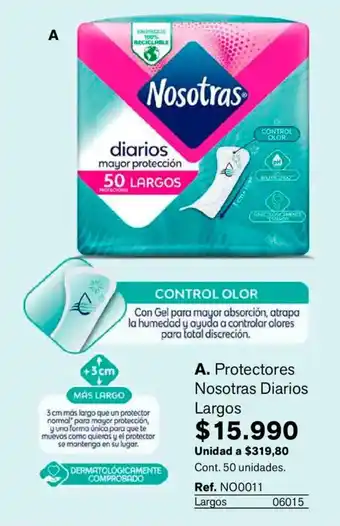 Protectores Nosotroas Diarios Largos