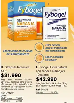 Leonisa Fybogel Fibra natural con sabor a Naranja oferta
