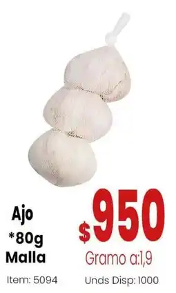MercaTodo Ajo Malla oferta