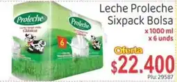 La Feria Proleche Leche Sixpack Bolsa oferta