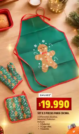 Ara Smukkee set x 3 piezas para cocina oferta
