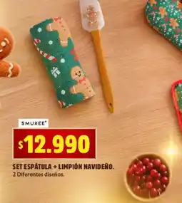 Ara Smuxee set espátula + limpión navideño oferta