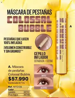 Leonisa Maybelline MÁSCARA DE PESTAÑAS COLOSSAL BUBBLE oferta
