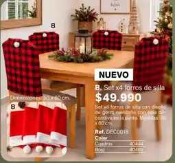 Leonisa Set x4 forros de silla oferta