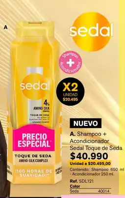 Leonisa Sedal shampoo + acondicionador oferta