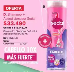 Leonisa Sedal shampoo + acondicionador oferta