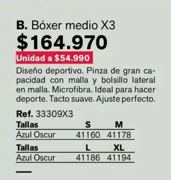 Bóxer medio X3