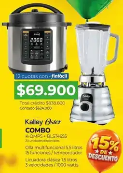Full Hogar Kalley Oster combo oferta