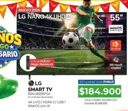 Full Hogar LG Smart tv 55" oferta