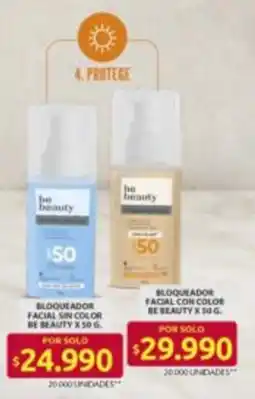 Ara be beauty bloqueador facial sin color oferta