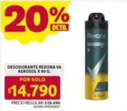 Ara Rexona desodorante Rexona V8 aerosol oferta