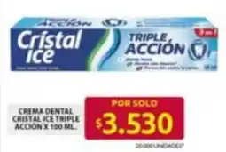 Ara Cristal ice crema dental triple accion oferta