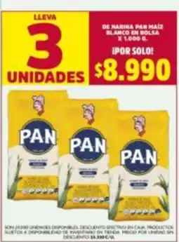 Ara Pan harina pan maiz blanco en bolsa oferta