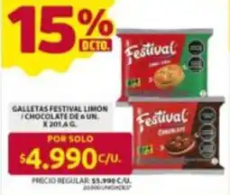 Ara Festival galletas limón / chocolate oferta