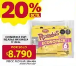 Ara Yupi rizadas mayonesa oferta