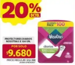Ara Nosotras protectores diarios oferta