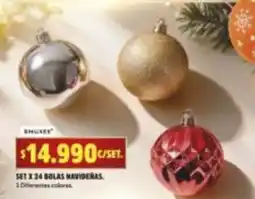 Ara Bmuxee set x 24 bolas navideñas oferta