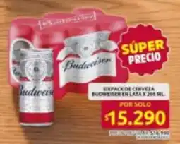 Ara Budweiser sixpack de cerveza oferta