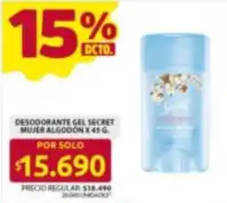 Ara Secret desodorante gel mujer algodón oferta