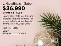 Leonisa L. Gelatina sin Sabor oferta