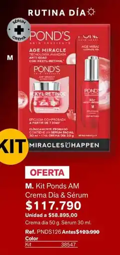 Leonisa Ponds kit crema día & sérum oferta