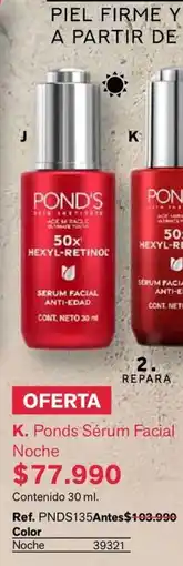 Leonisa Ponds Sérum Facial Noche oferta