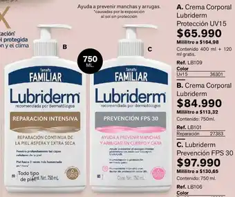 Lubriderm crema corporal