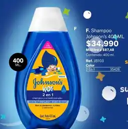 Leonisa Johnson's kids 2 en 1 shampoo y acondicionador oferta