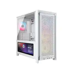 Falabella Chasis Gamer FRAME 4000D LCD RS Blanco de Calidad Premium con Pantalla Digital oferta