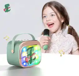 Falabella Parlante Karaoke Infantil Portátil Bluetooth 2 Micrófonos Luz oferta