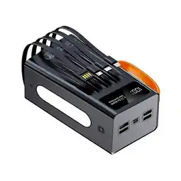 Falabella Power Bank 60000mah con 4 Cables Incorporados Carga Rápida Pd 100w para 5 Dispositivos oferta