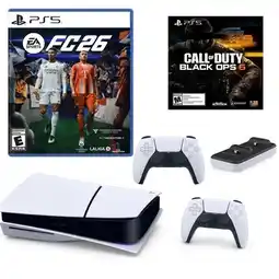 Falabella Consola PS5 Slim 1TB Sony+2Controles+Fc26+COD 6 +CargadorDobe oferta