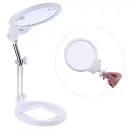 Falabella Lupa Manos Libres 3B 1A Luz Led Para Manicure Uñas O Joyería Accesorios Herramientas Color Blanco oferta