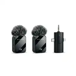 Falabella Micrófono Solapa Inalámbrico Doble F11-2 Receptor 3.5 Mm oferta