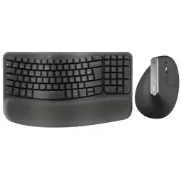 Falabella Teclado Ergonómico Inalámbrico Wave Keys + Mouse Ergonómico Avanzado Mx Vertical oferta