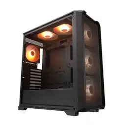 Falabella CHASIS GAMER MX600 AIR PRO Negro de Máxima Capacidad Térmica con 6 Ventiladores oferta